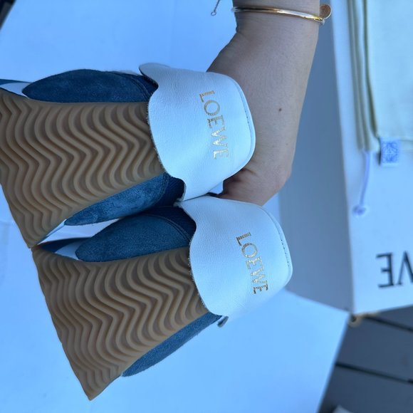 Loewe Blue and White Men's Sneakers - Picture 10 of 13